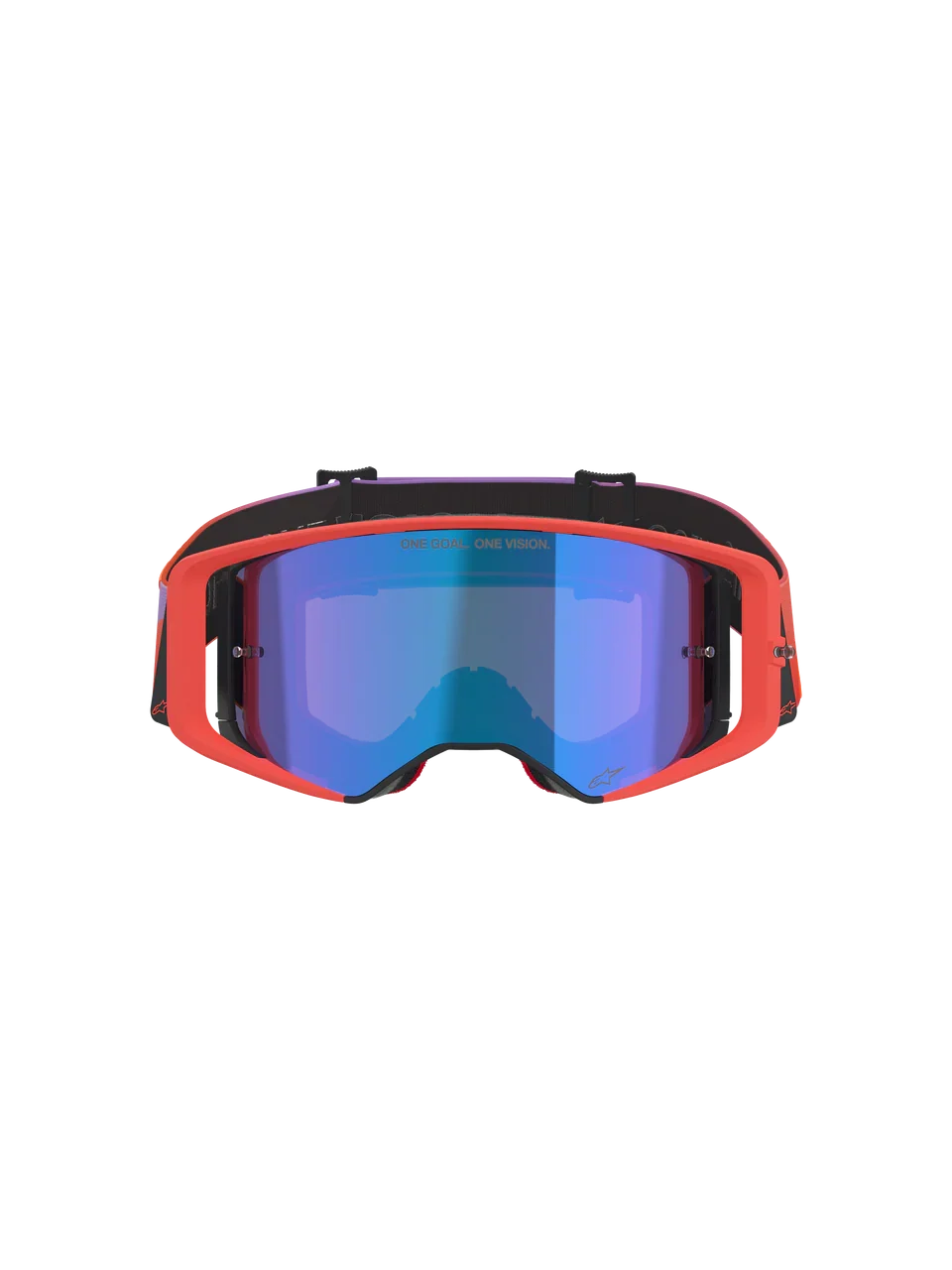 2026 Alpinestars Supertech Goggles Vision Corp - Hot Coral Purple Mirror Blue - Image 4