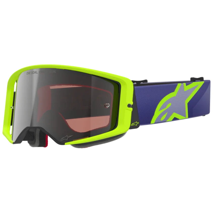 2026 Alpinestars Supertech Goggles Vision Corp  - Purple Yellow Fl Mirror Silver - Image 2