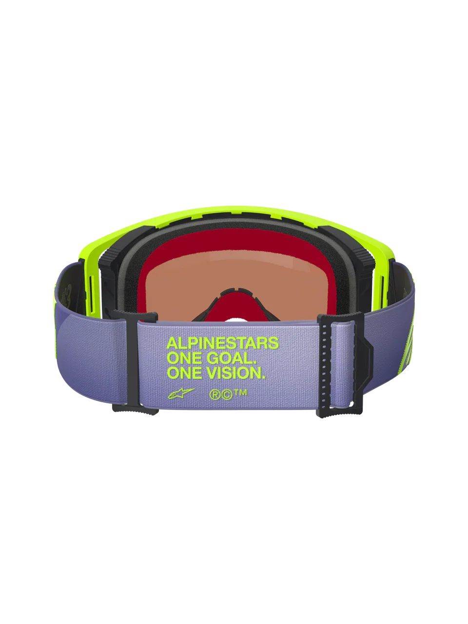 2026 Alpinestars Supertech Goggles Vision Corp  - Purple Yellow Fl Mirror Silver - Image 3