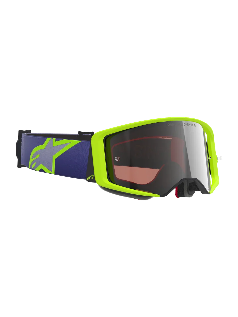 2026 Alpinestars Supertech Goggles Vision Corp  - Purple Yellow Fl Mirror Silver - Image 5