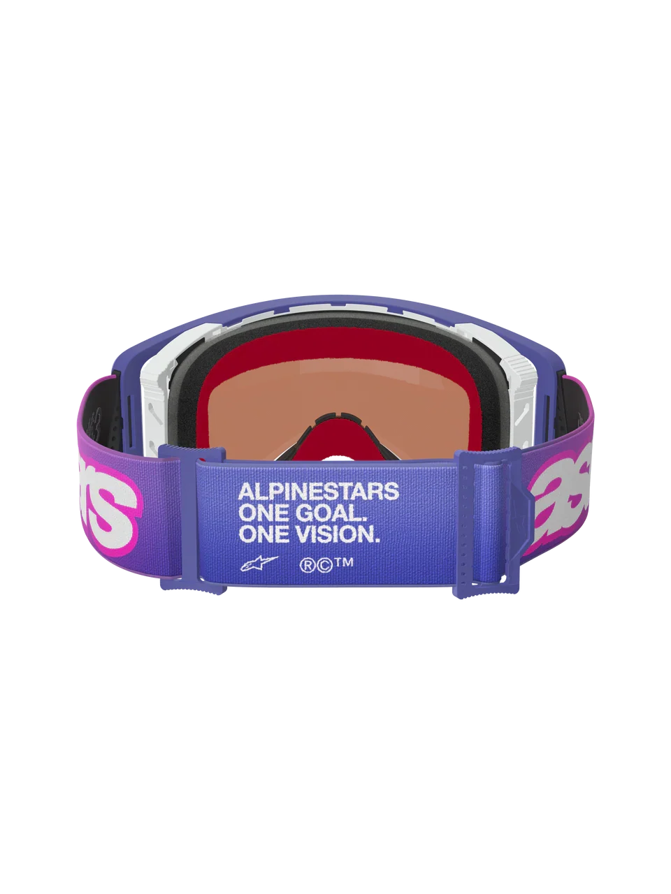 2026 Alpinestars Supertech Goggles Vision Vista - Purple Fluo Pink Mirror Blue - Image 3