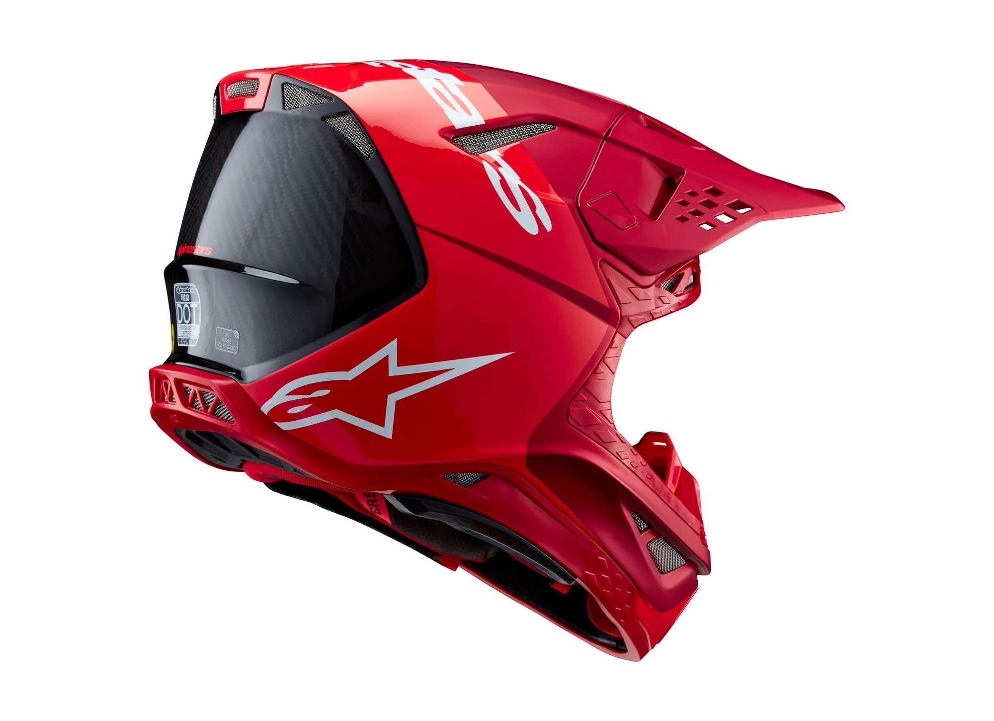 Alpinestars Helmet Supertech SM10 Flood Red Fluo Red Matt Glossy - Image 4