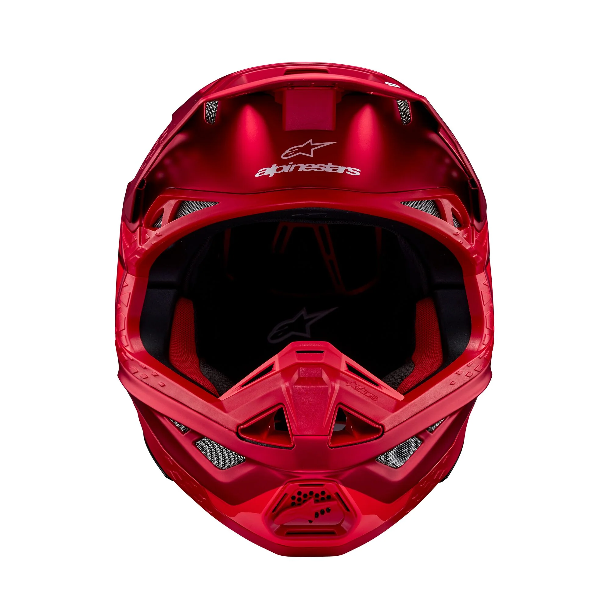 Alpinestars Helmet Supertech SM10 Flood Red Fluo Red Matt Glossy - Image 5