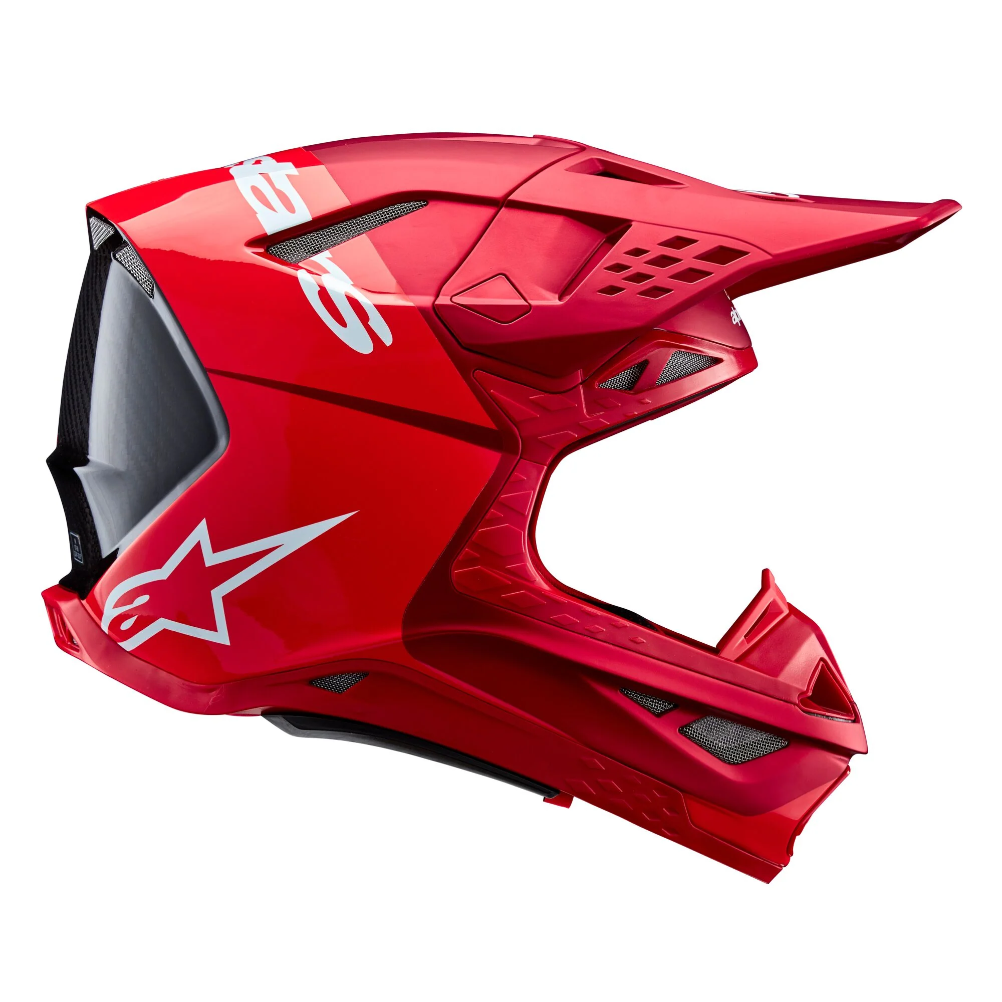 Alpinestars Helmet Supertech SM10 Flood Red Fluo Red Matt Glossy - Image 6