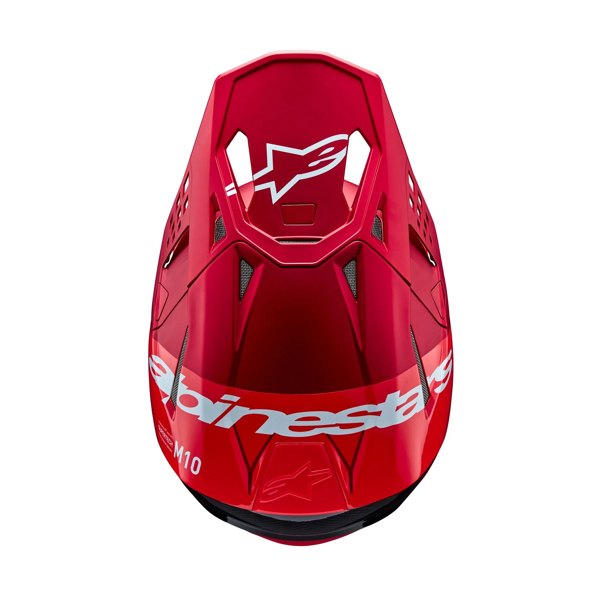 Alpinestars Helmet Supertech SM10 Flood Red Fluo Red Matt Glossy - Image 8