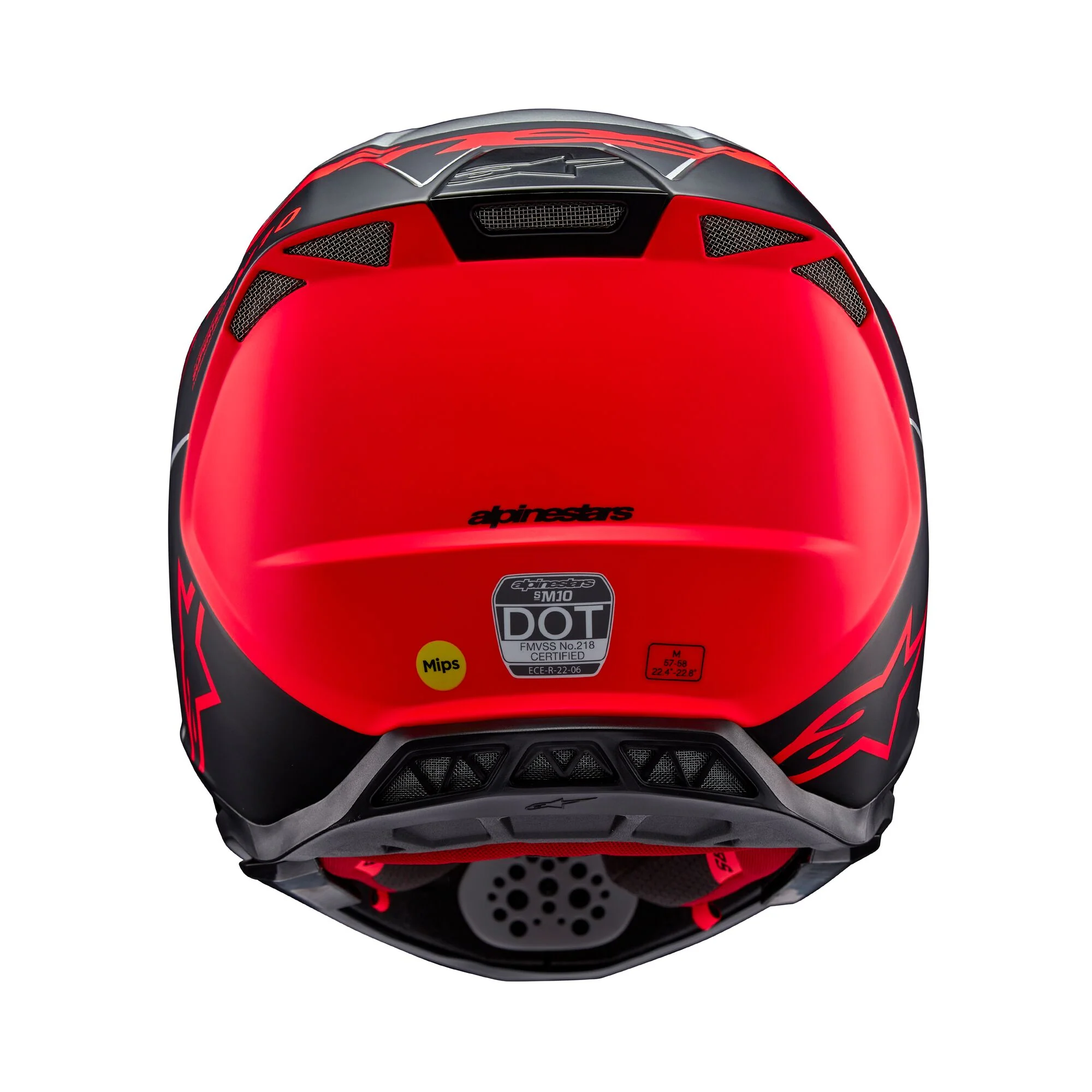 Alpinestars Helmet Supertech SM10 Flood Silver Black Orange Matt Glossy - Image 7