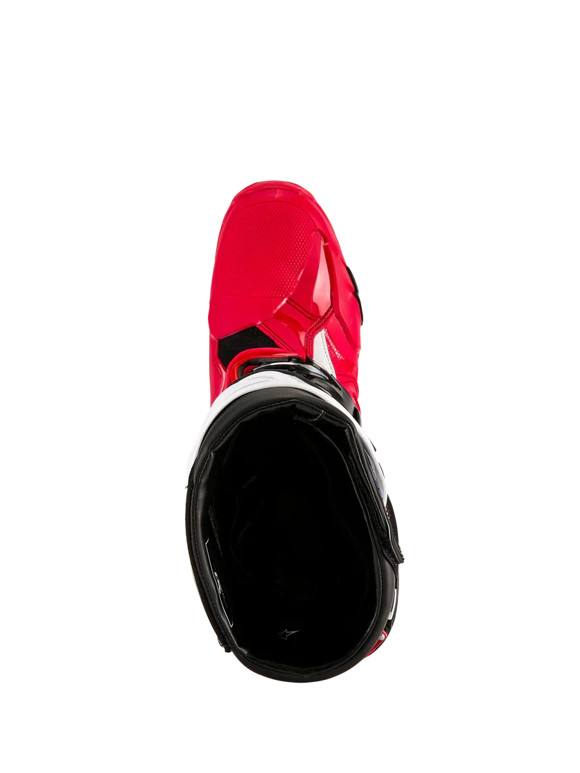 Alpinestars Tech 10 Enduro Boots Bright Red Black White - Image 4