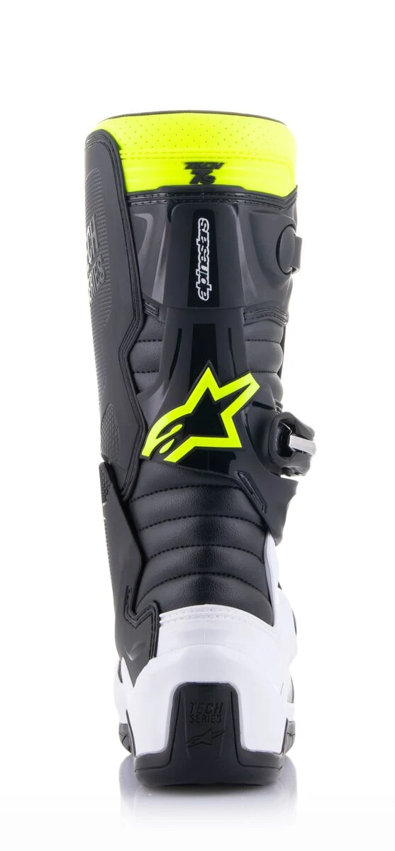 Alpinestars Tech 7S Youth Boots Black Enamel Blue Yellow Fluo - Image 5