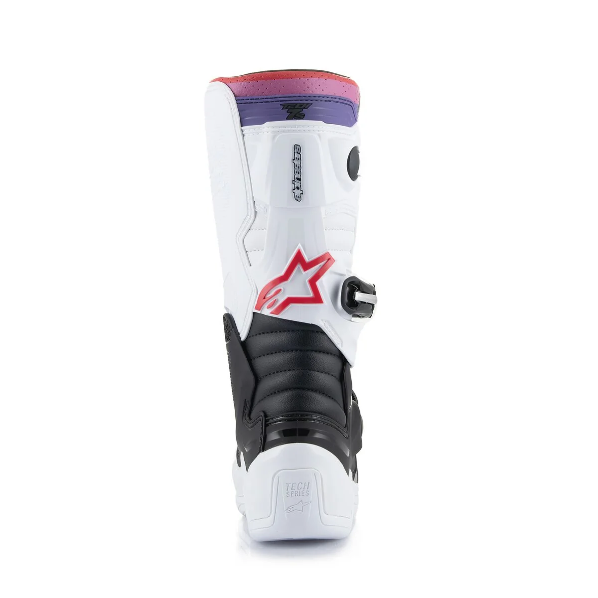Alpinestars Tech 7S Youth Boots White Black Rainbow - Image 5