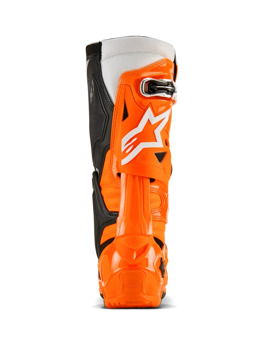 Alpinestars Tech 10 Enduro Boots Orange Fluo Black White - Image 9