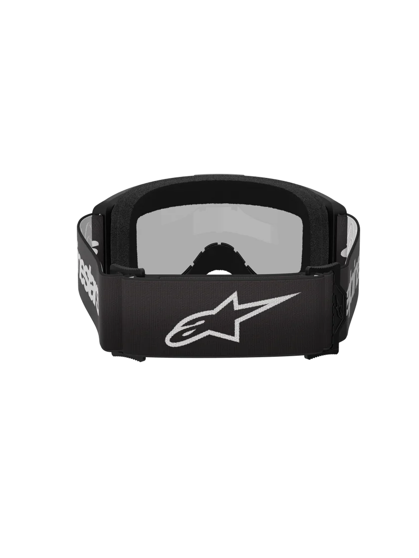 Alpinestars Vision 3 Wordmark Goggles Black - Silver Mirror Lens - Image 4