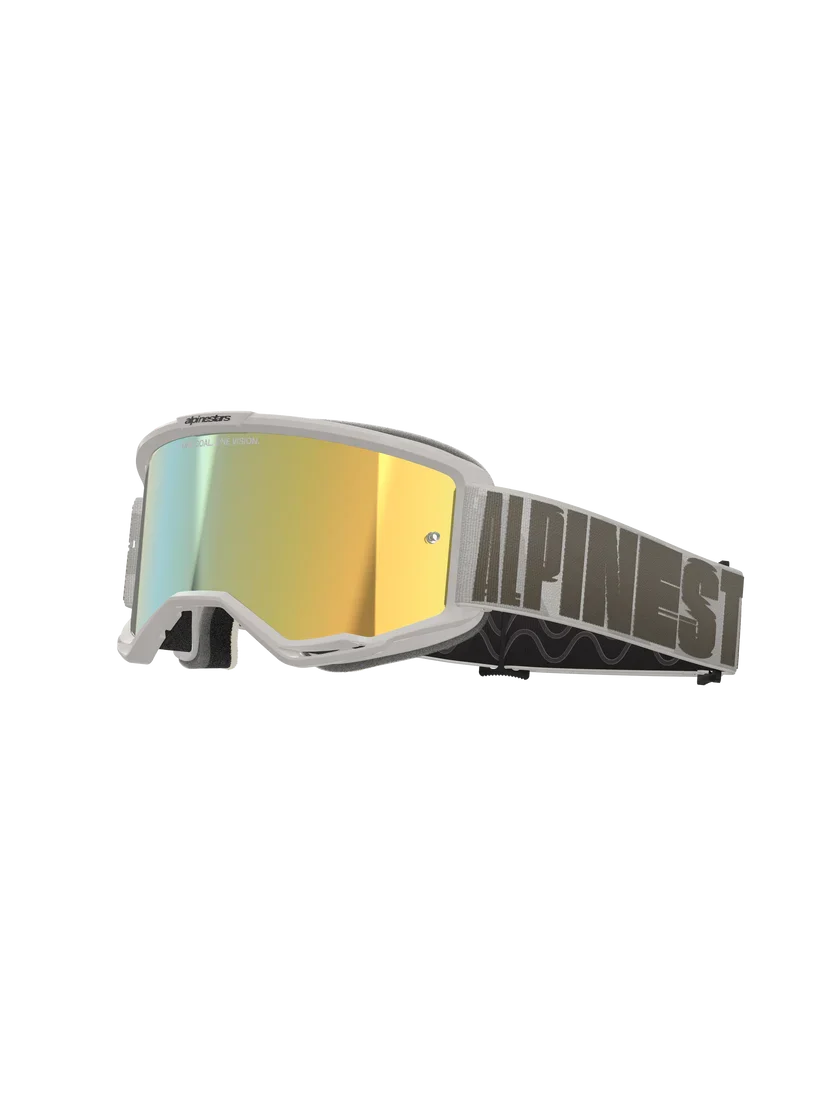 Alpinestars Vision 5 Hollow Goggles Wind - Gold Mirror Lens - Image 3