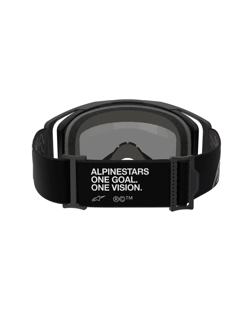 Alpinestars Vision 8 Goggles Black - Red Mirror Lens - Image 4