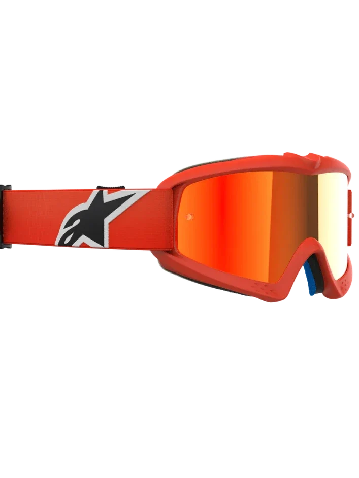 Alpinestars Vision Youth Corps Goggles Orange - Red Mirror Lens - Image 3