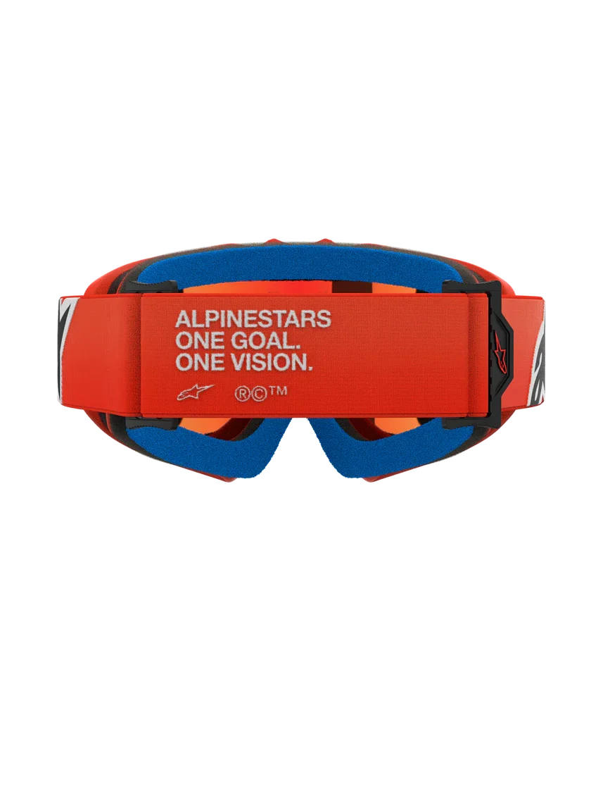Alpinestars Vision Youth Corps Goggles Orange - Red Mirror Lens - Image 4