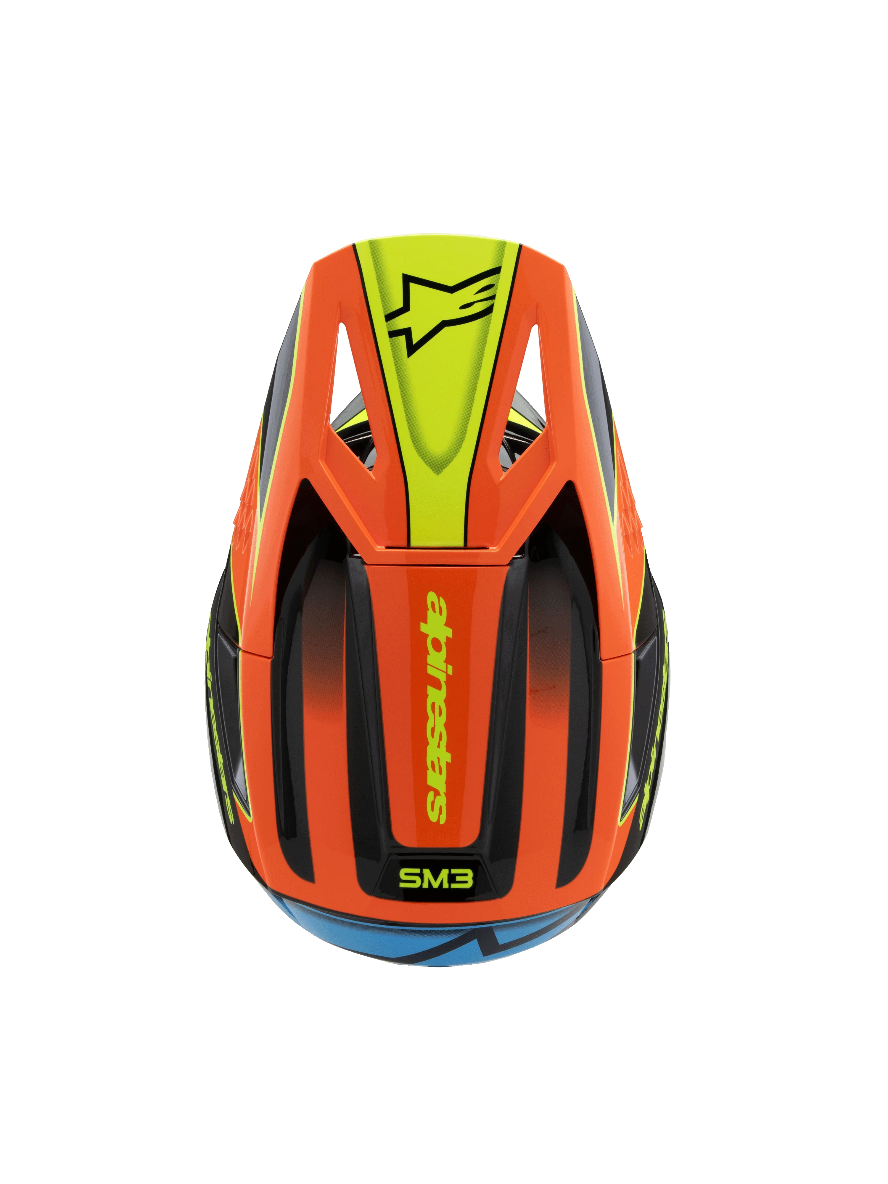 Alpinestars Youth Helmet SM3 Fray Red Yellow Black Gloss - Image 7