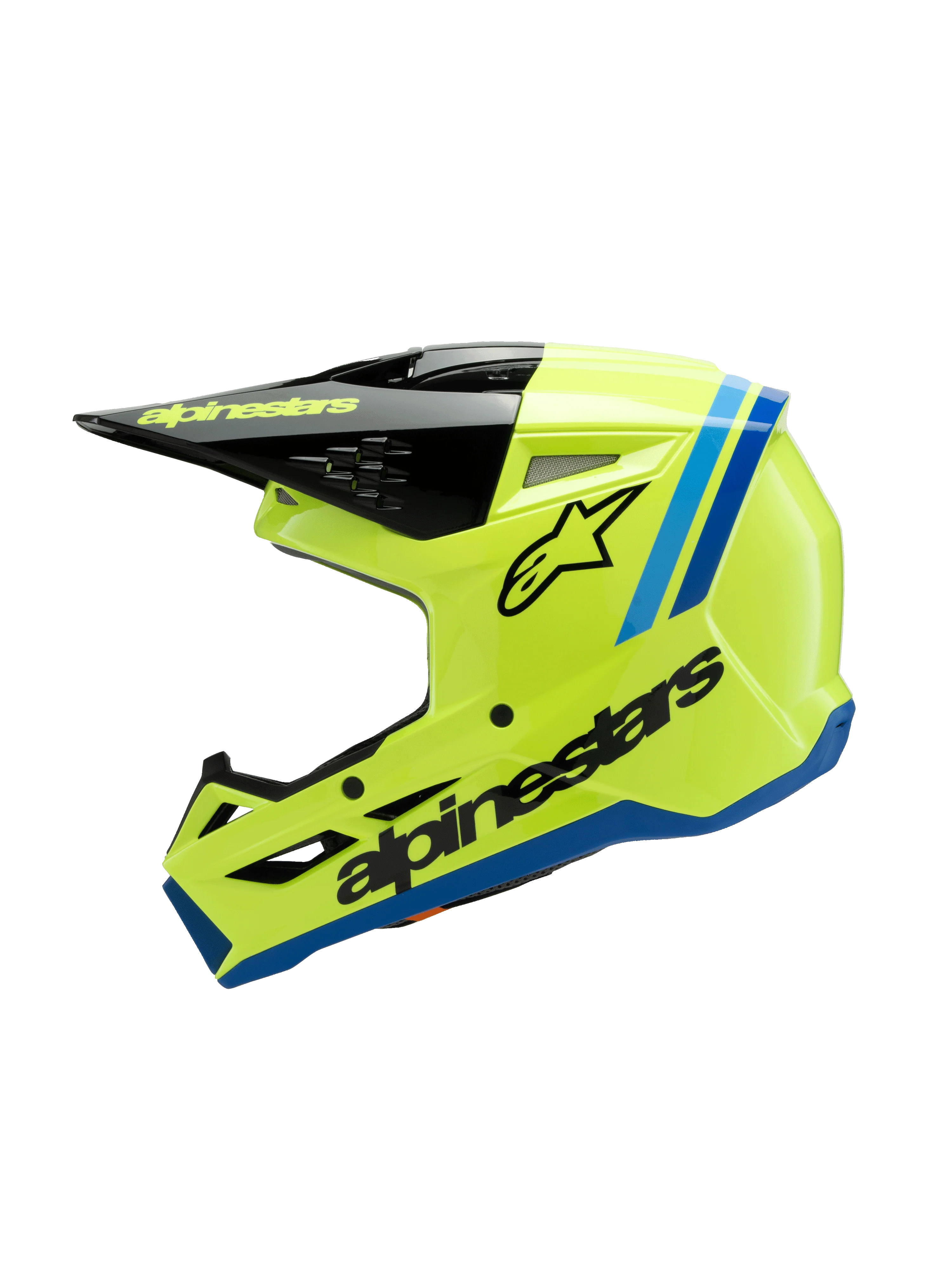 Alpinestars Youth Helmet SM3 Radium Yellow Black Blue - Image 4