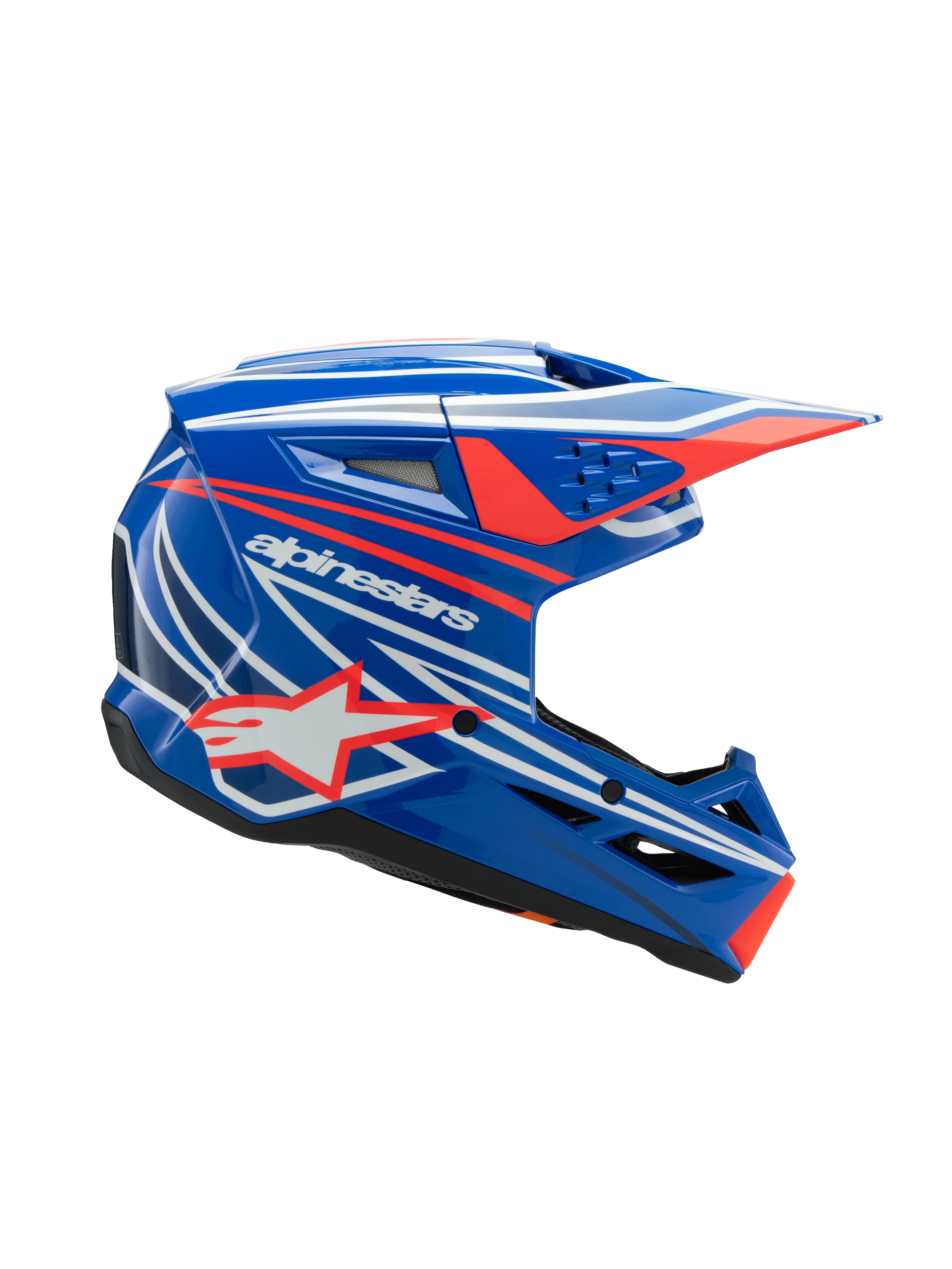 Alpinestars Youth Helmet SM3 Wurx Blue Red White - Image 3