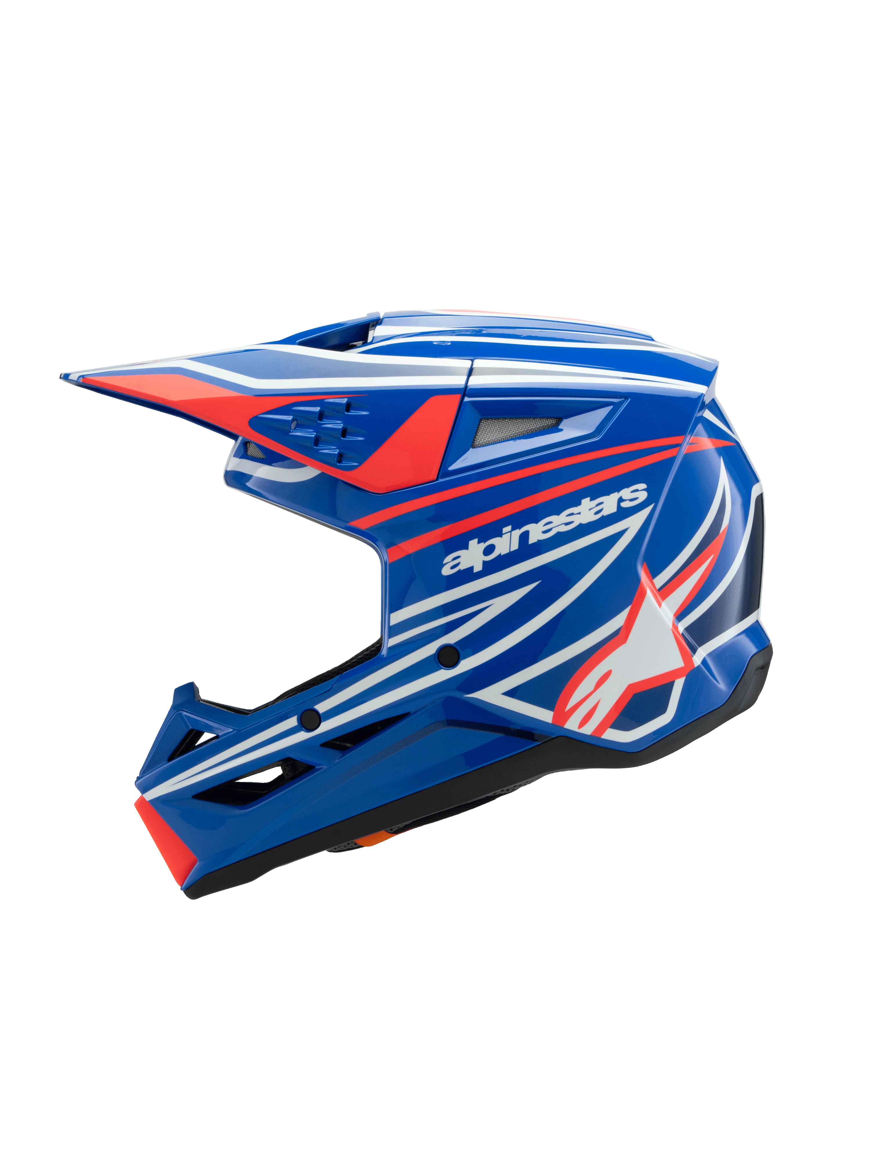 Alpinestars Youth Helmet SM3 Wurx Blue Red White - Image 4