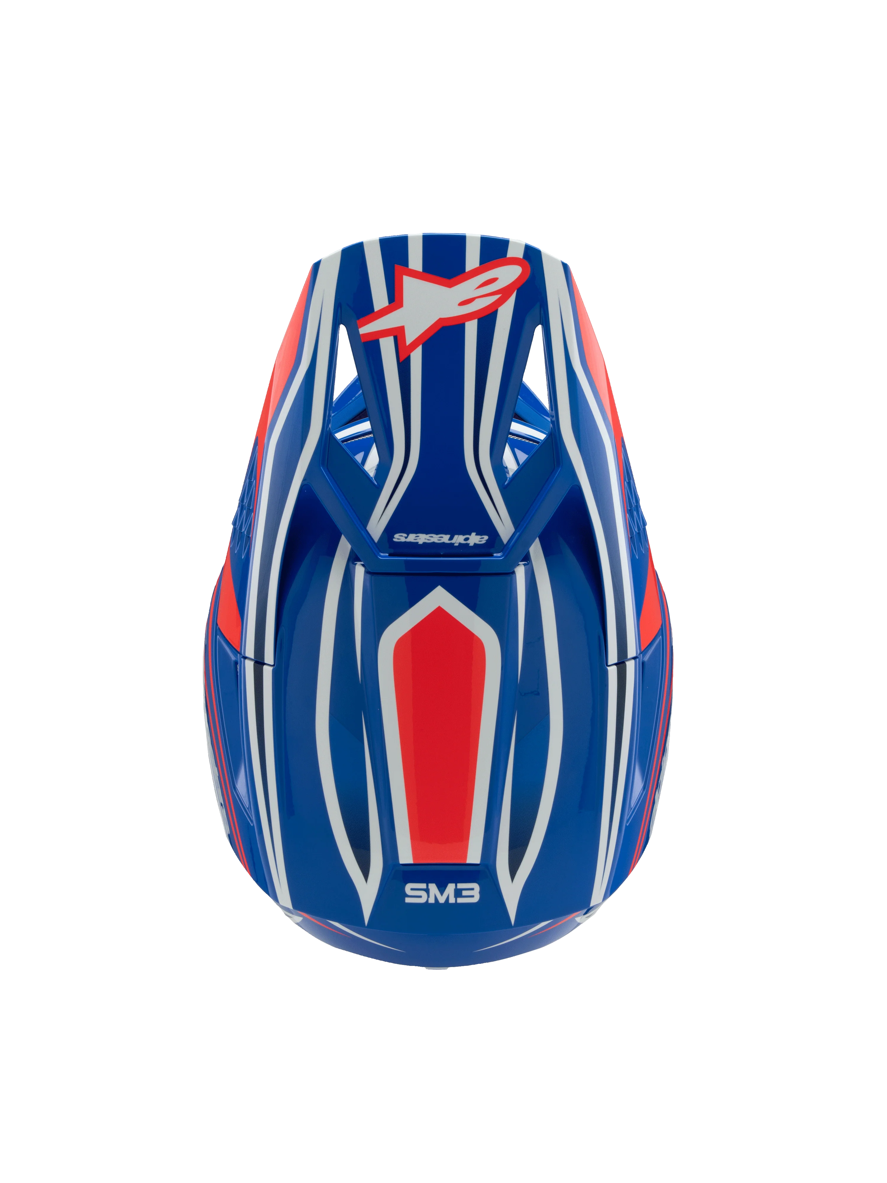 Alpinestars Youth Helmet SM3 Wurx Blue Red White - Image 7