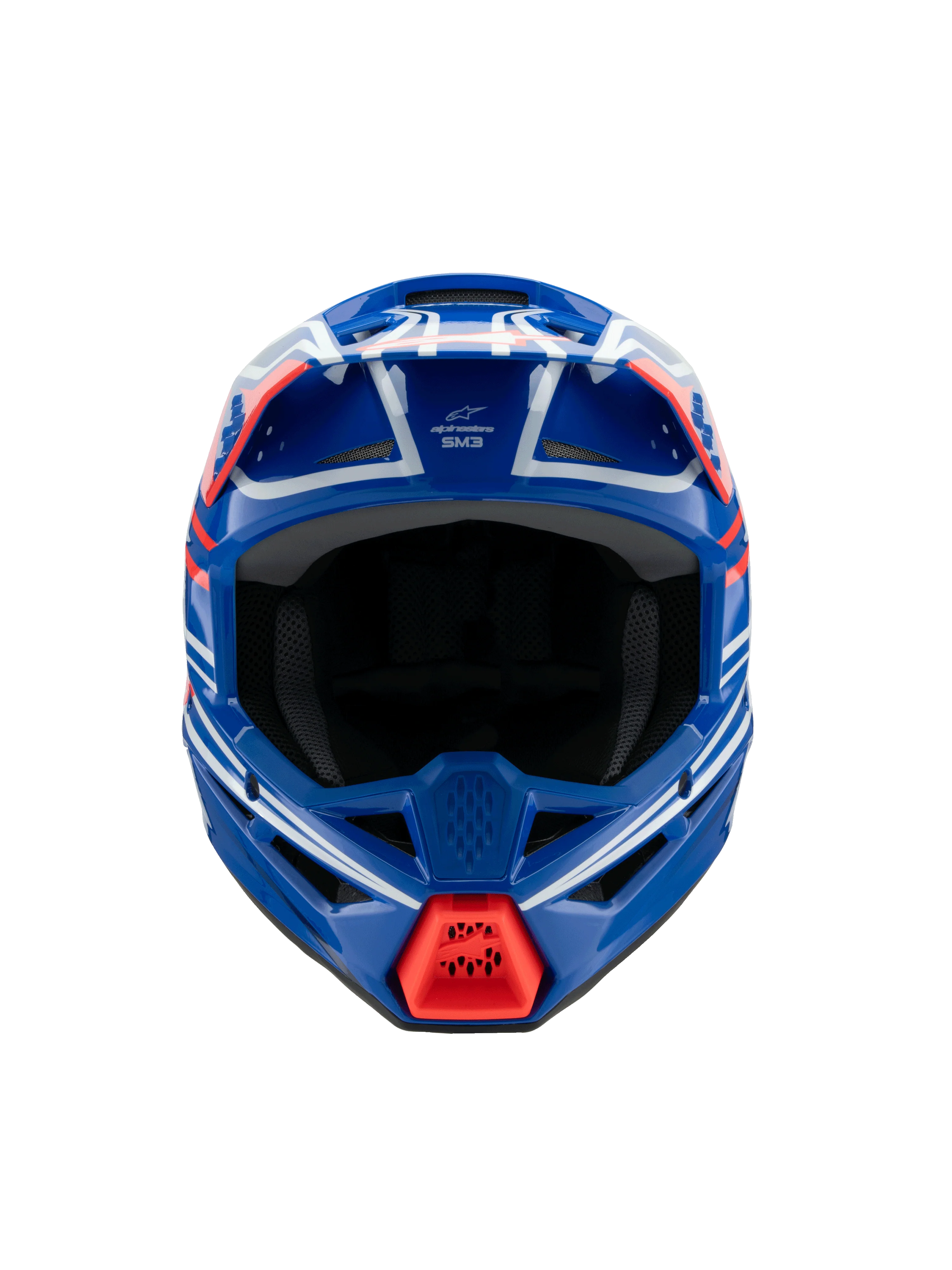 Alpinestars Youth Helmet SM3 Wurx Blue Red White - Image 8