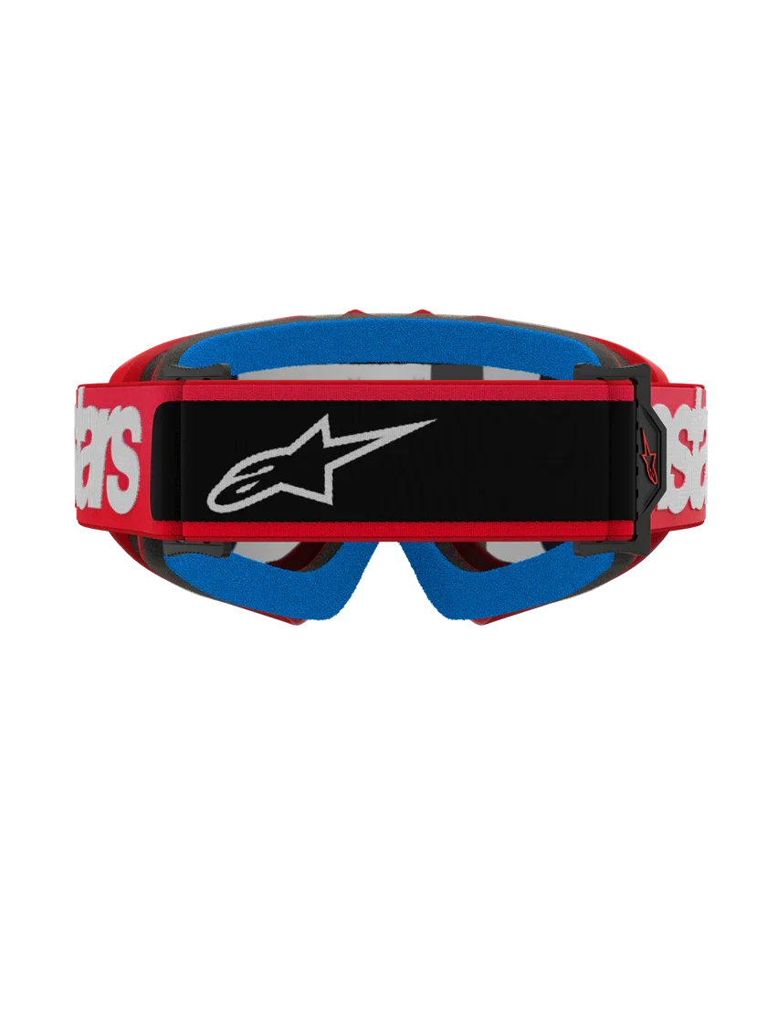 Alpinestars Vision Youth Blaze Goggles Red - Silver Mirror Lens - Image 4
