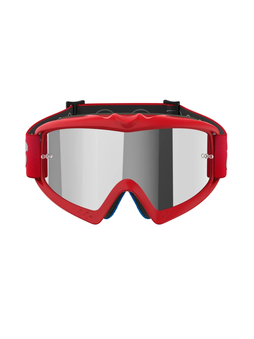Alpinestars Vision Youth Blaze Goggles Red - Silver Mirror Lens - Image 5