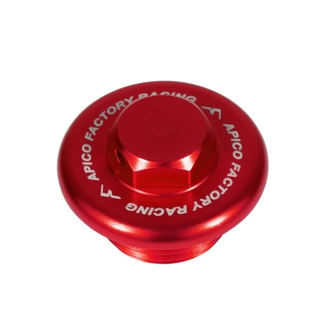 Apico Aluminium Oil Fill Plug - Honda - Red