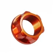 Apico Aluminium Rear Axle Nut - KTM Orange