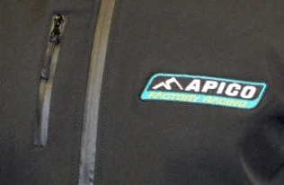 Apico Factory Racing Youth Softshell Gilet - Black - Image 2