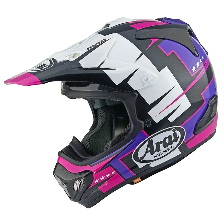 Arai Helmet MX-V Evo Battle Purple - Image 2