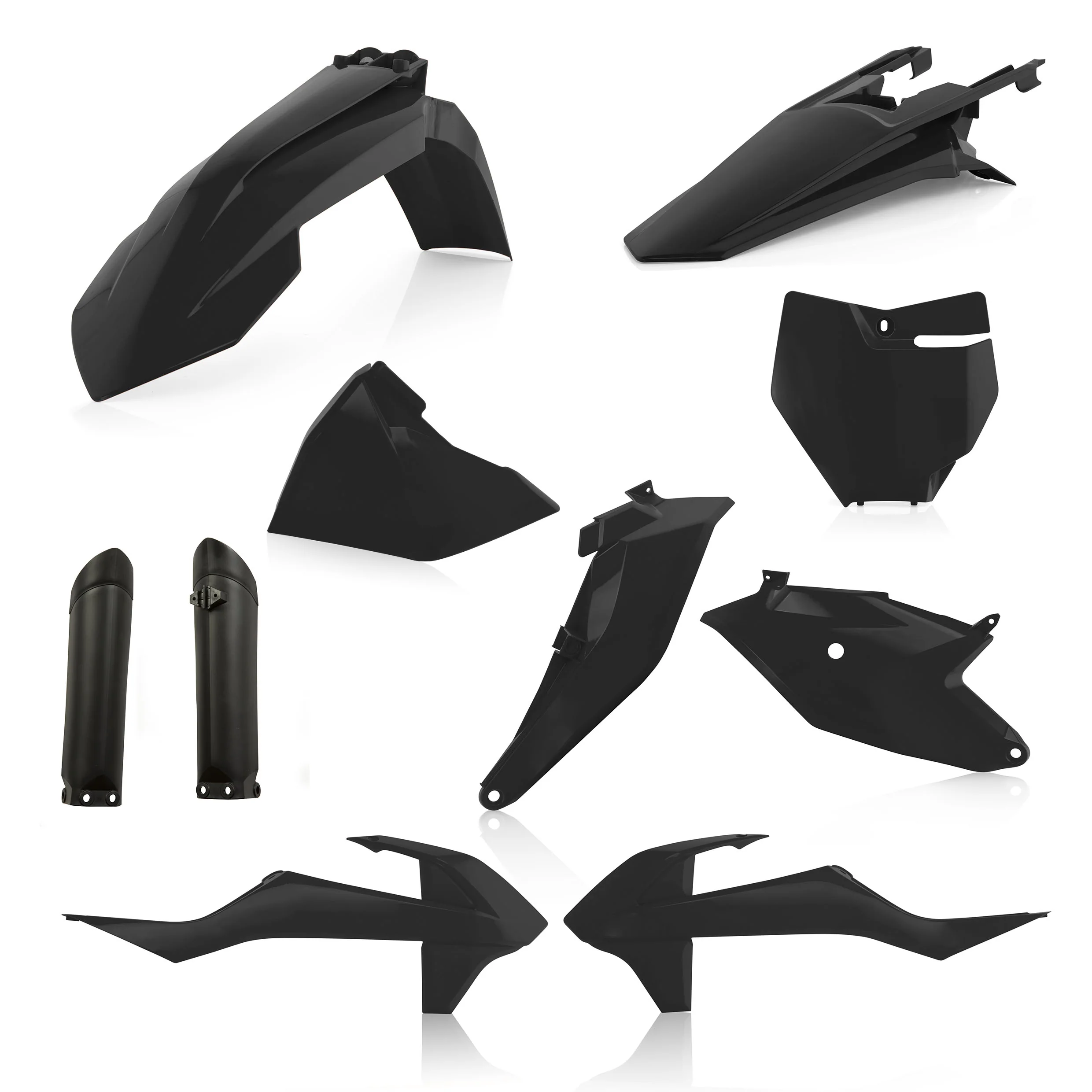 Acerbis Gas Gas Plastic Kit MC MCF - Black - Image 4