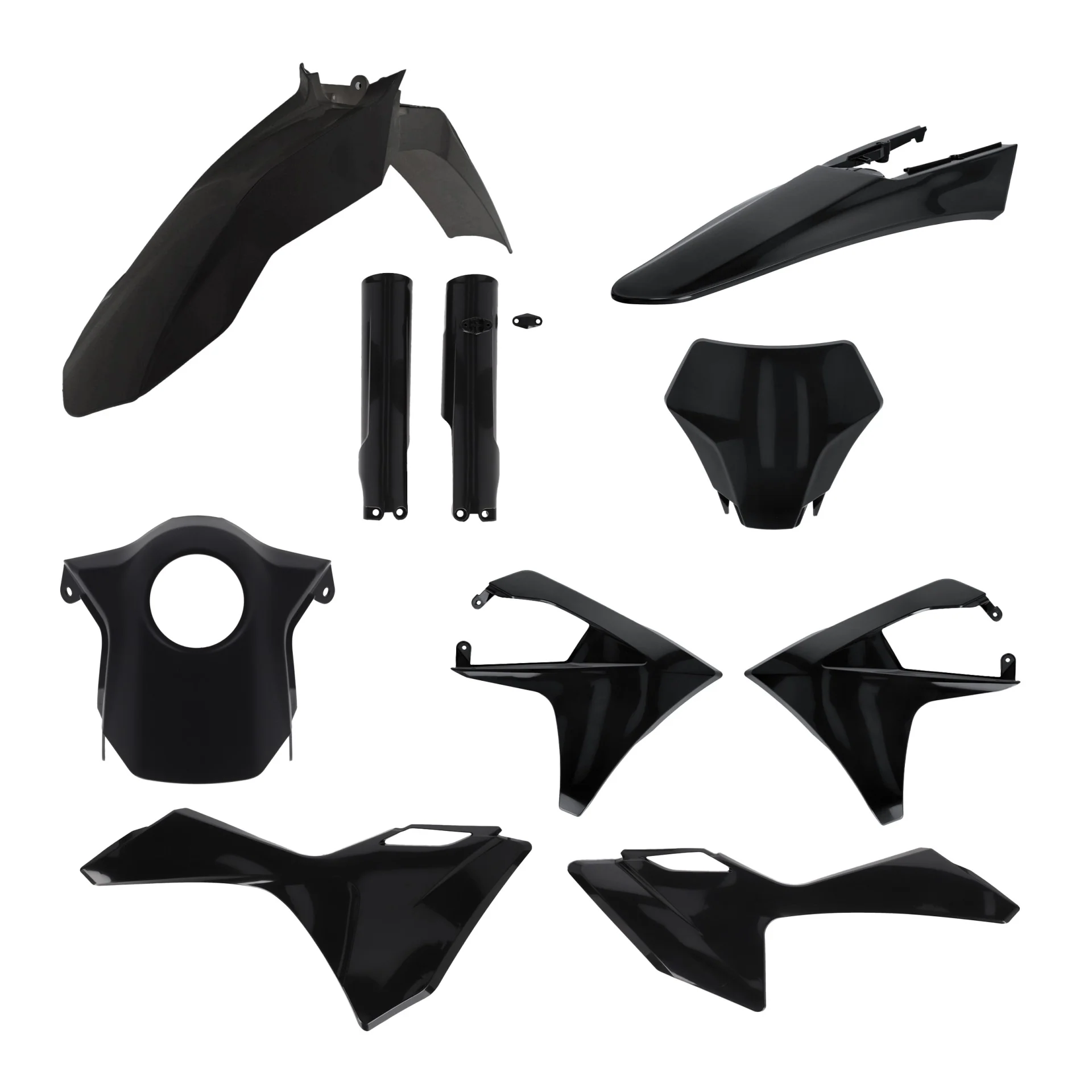 Acerbis Gas Gas Plastic Kit MC MCF - Black - Image 5