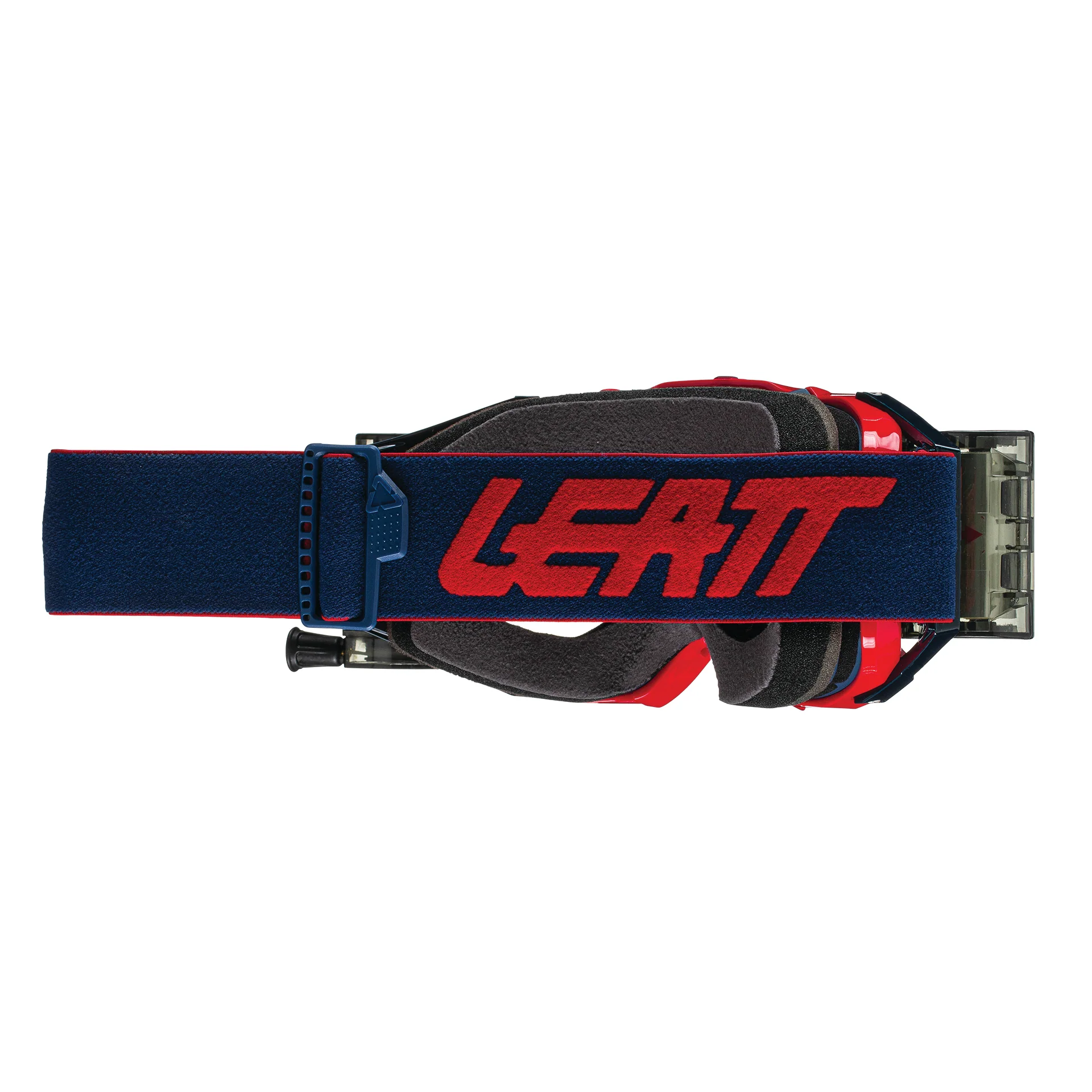 Leatt 6.5 Velocity Red Blue Clear Lens Roll Off Goggles - Image 2