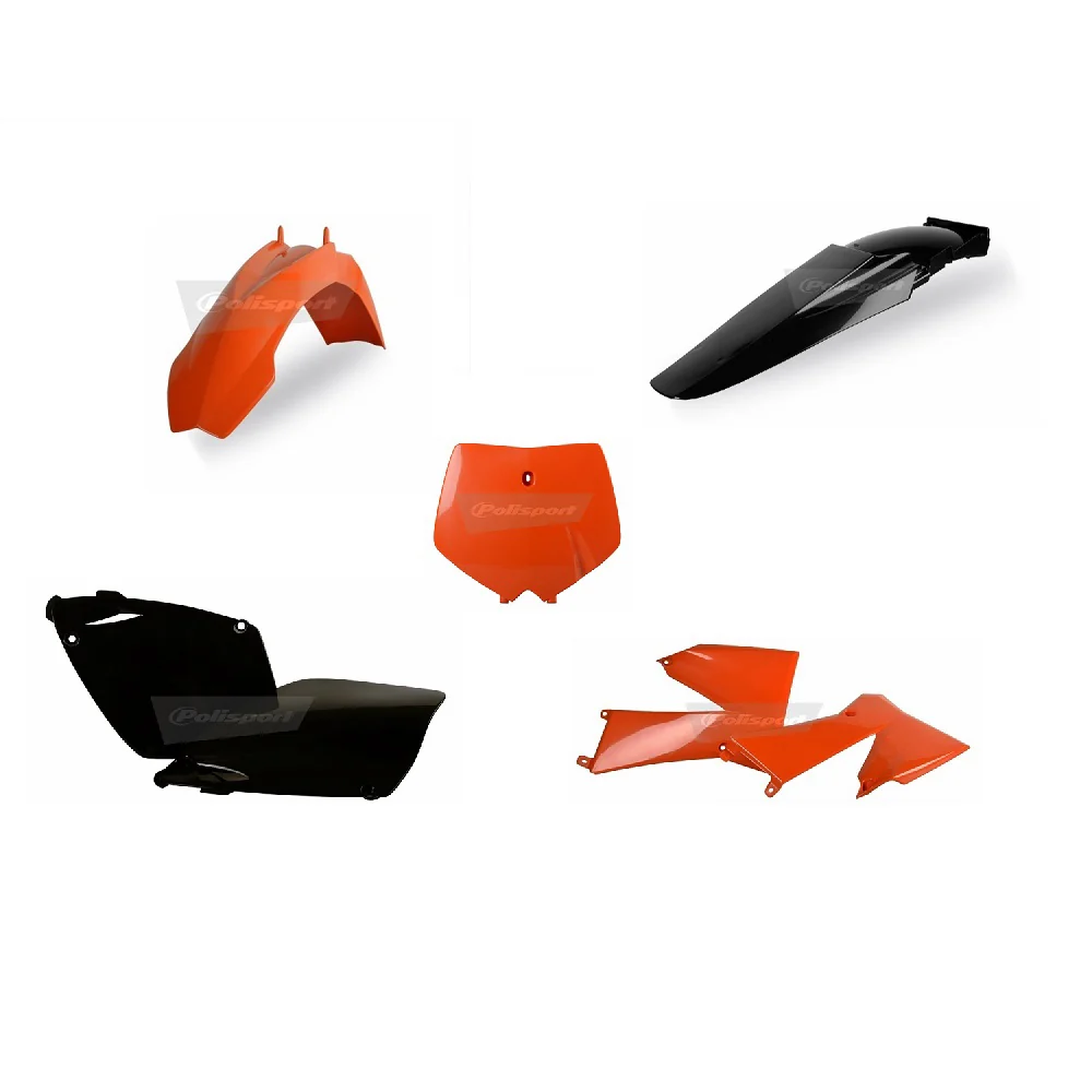 Polisport KTM Plastic Kit Orange Black - Image 5
