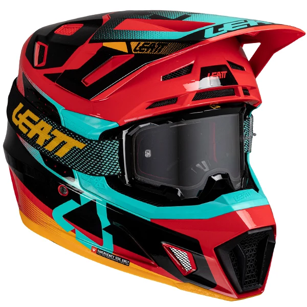 2025 Leatt 7.5 V25 Red Helmet with 4.5 Goggle