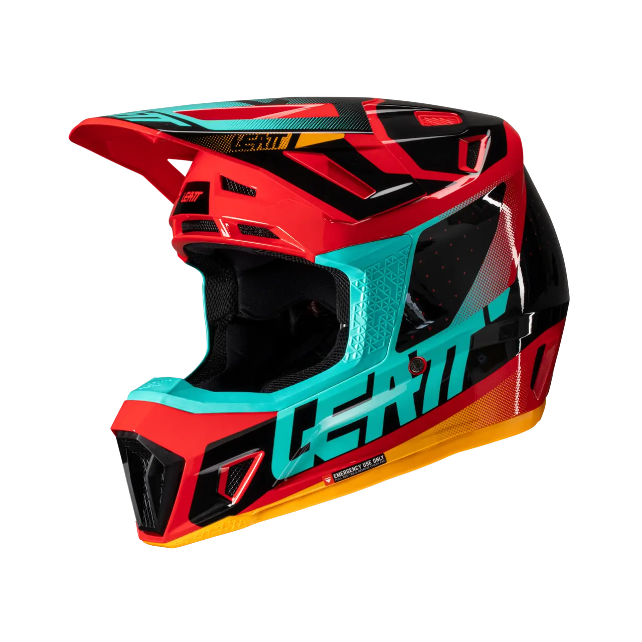 2025 Leatt 7.5 V25 Red Helmet with 4.5 Goggle - Image 3