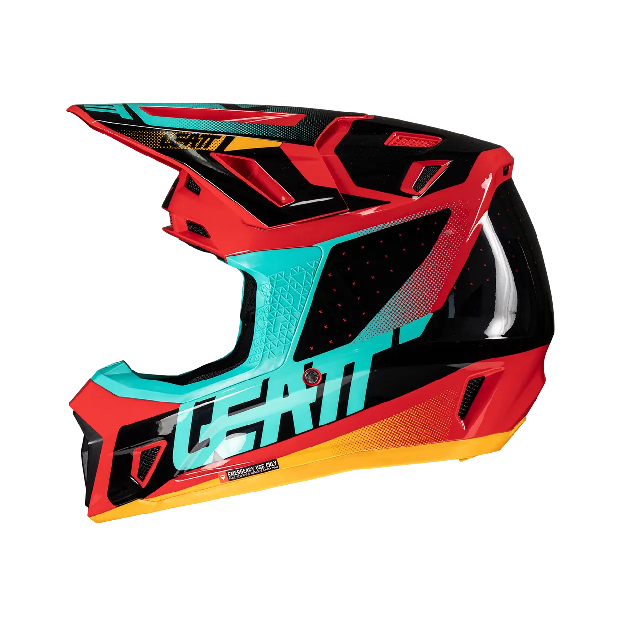 2025 Leatt 7.5 V25 Red Helmet with 4.5 Goggle - Image 4