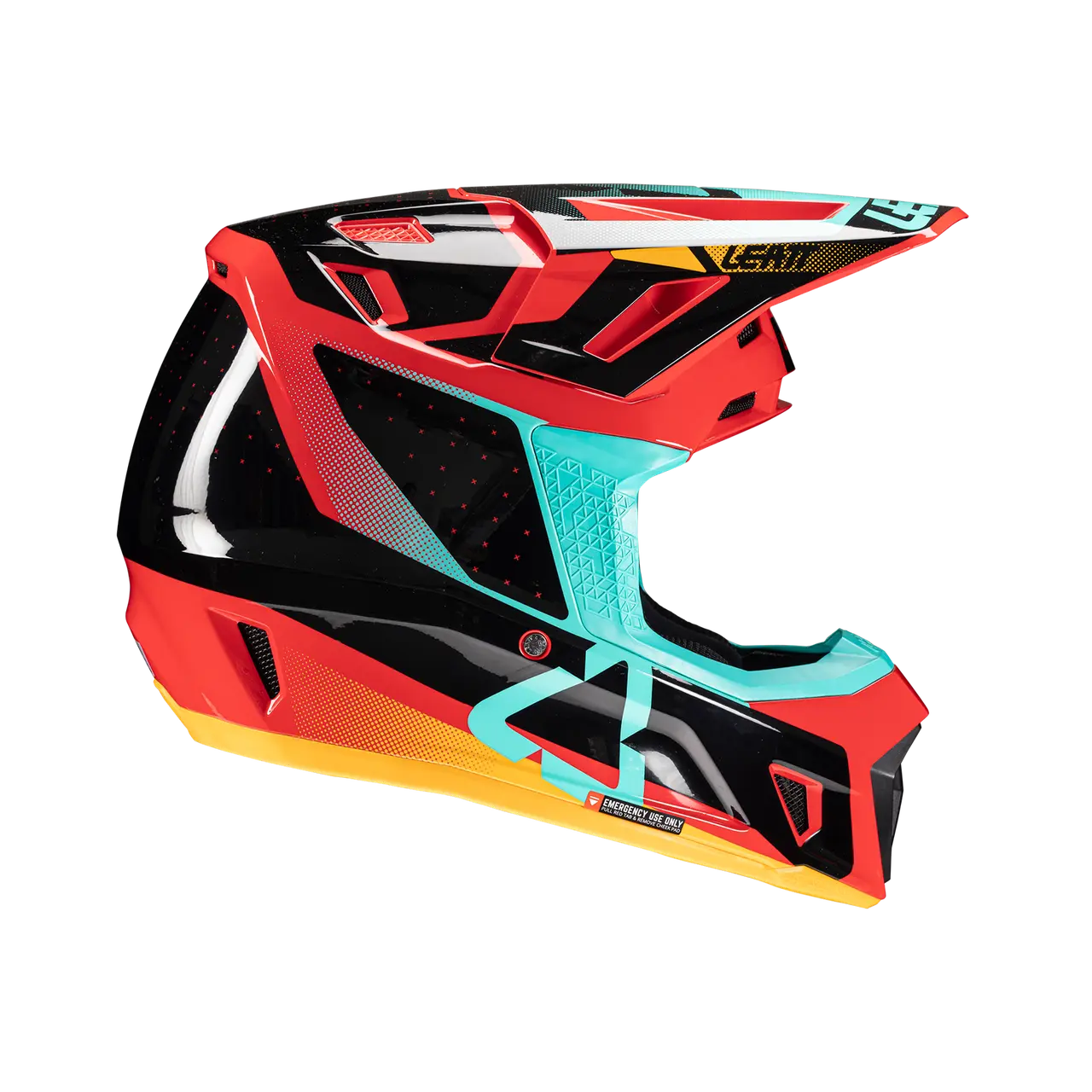 2025 Leatt 7.5 V25 Red Helmet with 4.5 Goggle - Image 5
