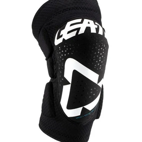 Leatt Kids 3DF 5.0 White Black Knee Guards - Image 2