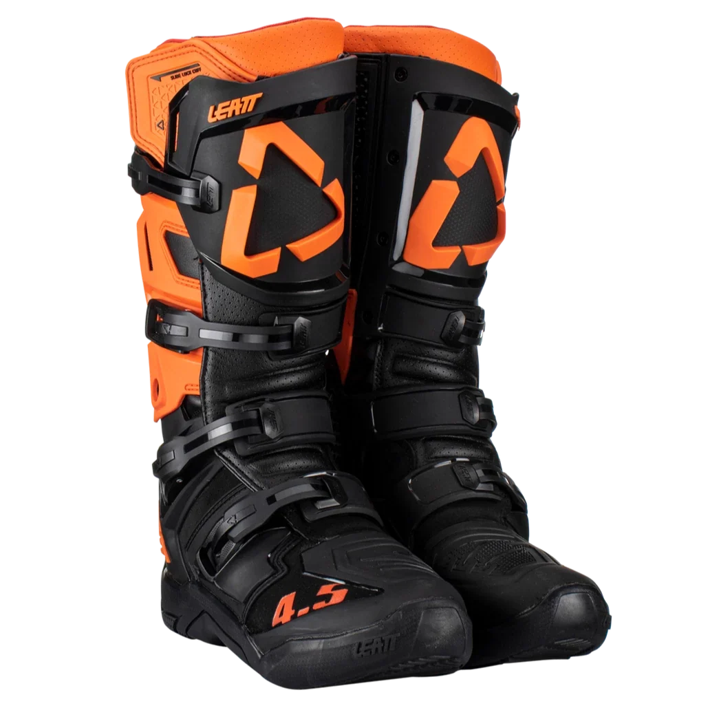 Leatt Moto 4.5 Black Orange Motocross Boots - Image 2