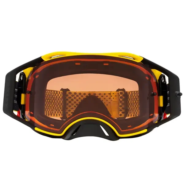Oakley Airbrake MX Goggle Moto Yellow Prizm MX Bronze Lens - Image 3