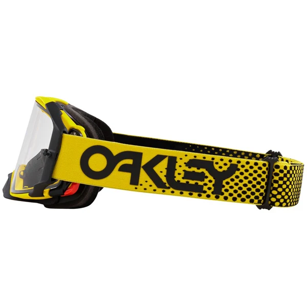 Oakley Airbrake Goggles Moto Yellow Clear Lens - Image 3