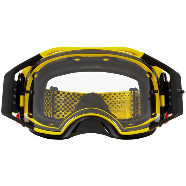 Oakley Airbrake Goggles Moto Yellow Clear Lens - Image 4