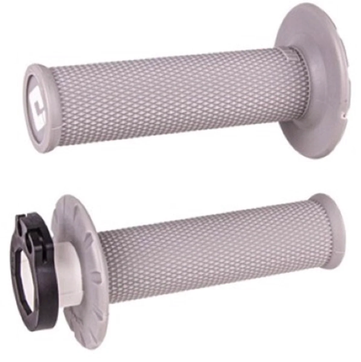 ODI No Waffle Soft Lock On Motocross Enduro Grips - Grey