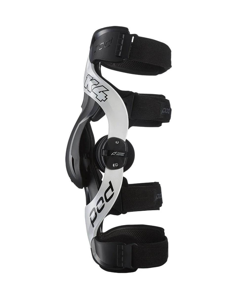 POD K4 2.0 Motocross Knee Braces - White - Image 2