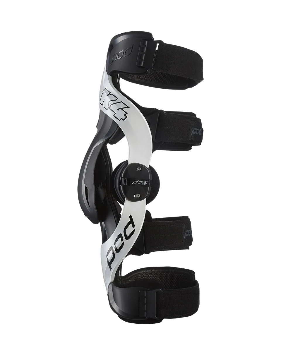 POD K4 2.0 Motocross Knee Braces - Black - Image 4