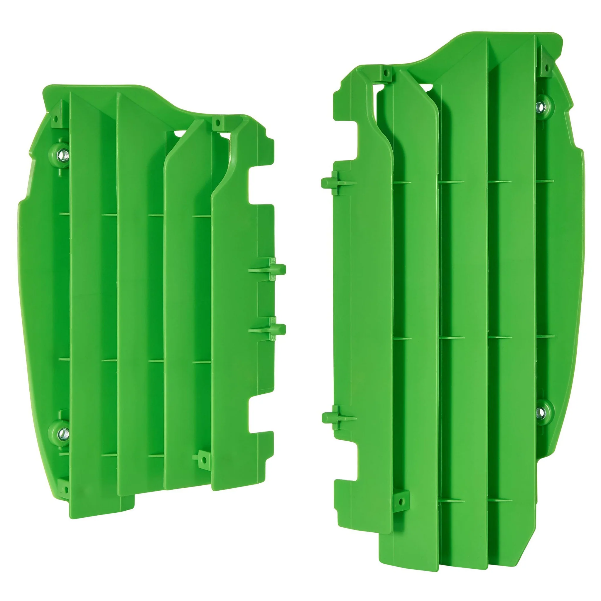 Polisport Kawasaki KXF Radiator Louvres Fins - Green