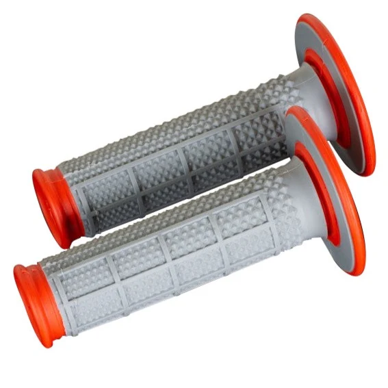 Renthal Dual Compound Diamond Enduro Motocross Grips - Orange