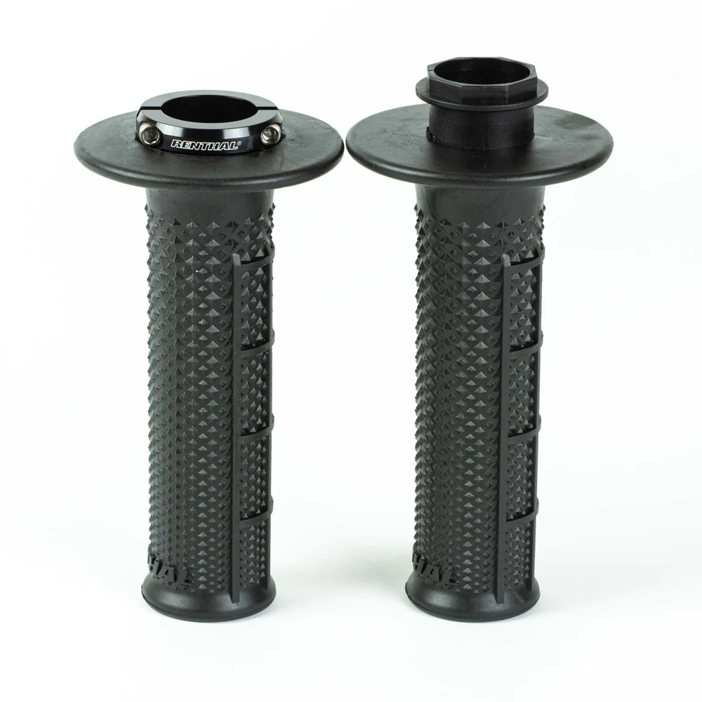 Renthal Lock On Grips Tapered Half Waffle Ultra Tacky - Black